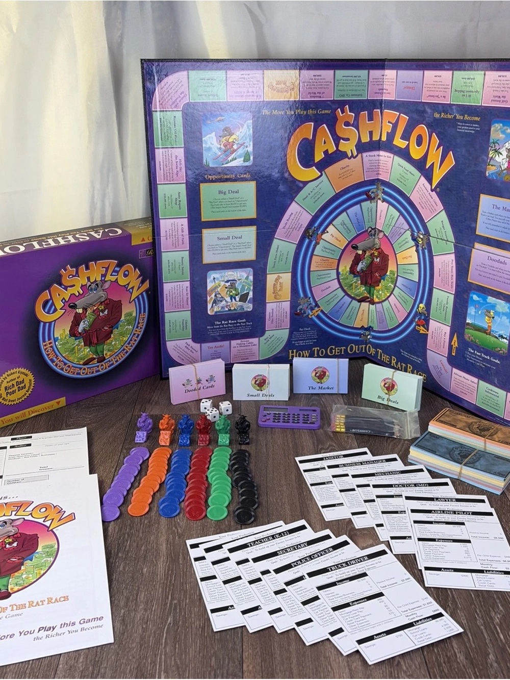 Cashflow Board Game How To Get Out of The Rat Race by Investing 101 Rich Dad